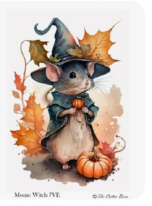 stage de dessin et d'aquarelle souris halloween